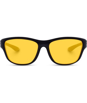 Kanny Devis - Black Wrap Around Sunglasses ( Pack of 1 )