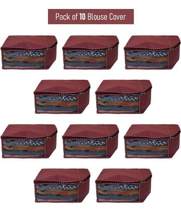 Sh Nasima Blouse Covers Organizer Non Woven Blouse Storage Bag With Transparent Window