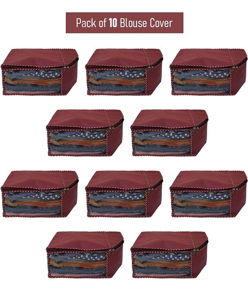 Sh Nasima Blouse Covers Organizer Non Woven Blouse Storage Bag With Transparent Window
