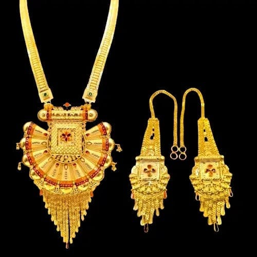 Diwali Special 2 Gram Gold plated Necklace Set with Earrings - perfect for gift , party,wedding,Anniversary