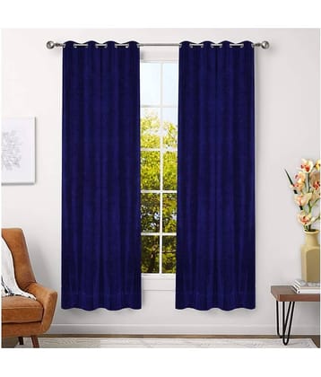 Veronica Deco Set of 2 Door Blackout Room Darkening Eyelet Poly Cotton Curtains Mustard