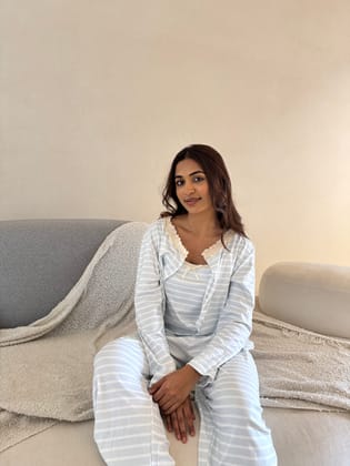 Florabel 3- Piece Padded Sleepwear-Small