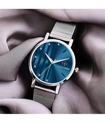 CHARLIEKEEN Silver Stainless Steel Analog Womens Watch