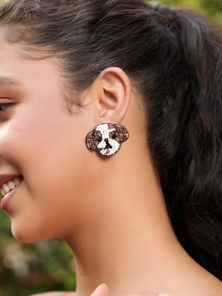 Shih Tzu Dog Earrings
