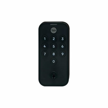 Yale TYE Digital Door Lock with Electronic Keypad for Interior/Exterior Doors, 35-45.5mm Door Thickness - Black