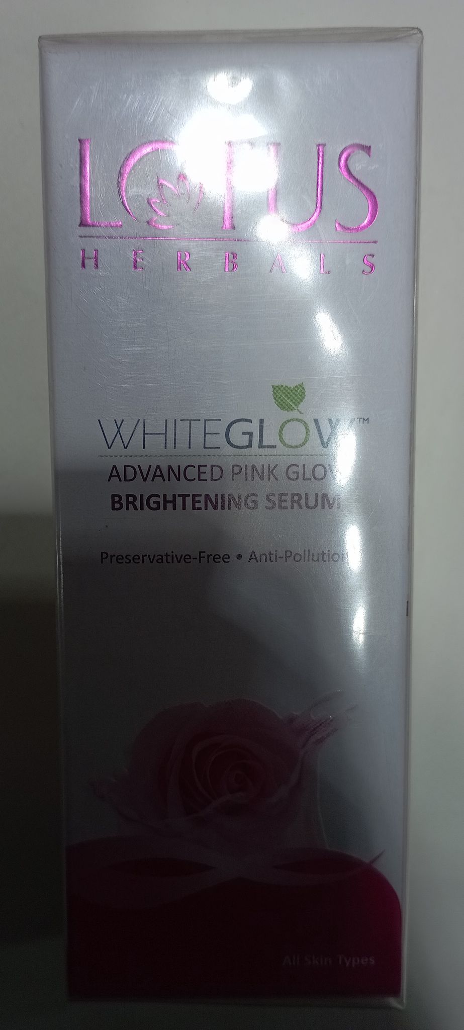 Lotus herbals white glow advanced pink glow brightening serum 30 ml