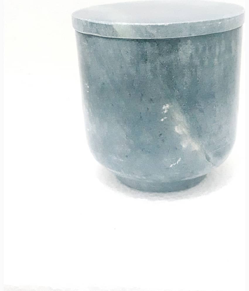 KRAFT CLOUDS Stoneware Grey Spice Container ( Set of 1 )