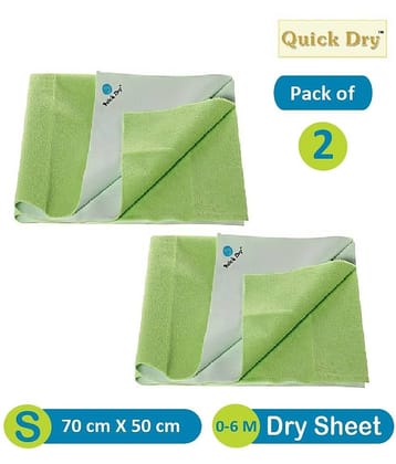 Quick Dry Plain Waterproof sheet Small Mango-Set of 2 Rubber Sheet
