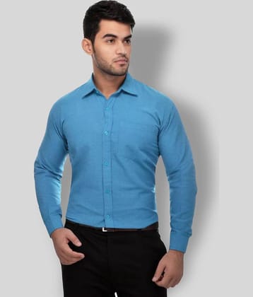 DESHBANDHU DBK - Blue Cotton Regular Fit Men's Formal Shirt (Pack of 1)