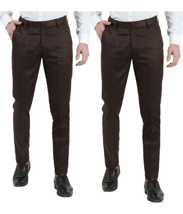 VEI SASTRE Grey Slim Formal Trouser ( Pack of 1 )