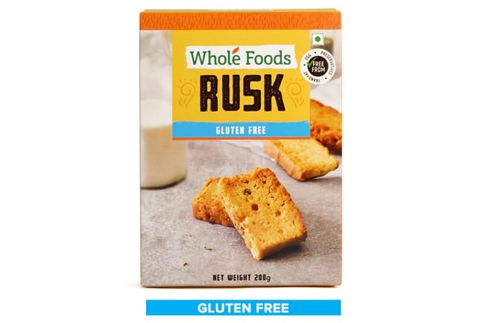 Whole Foods Gluten Free | Tea Time Snacks | Rusk Eggless | 200G