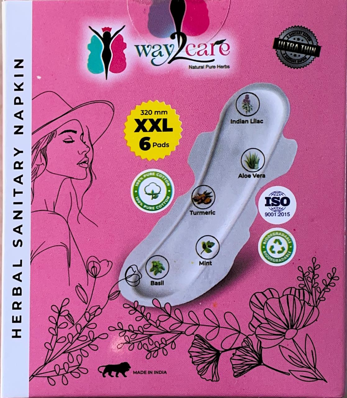 HERBAL SANITARY 320 MM XXL 6 Pads