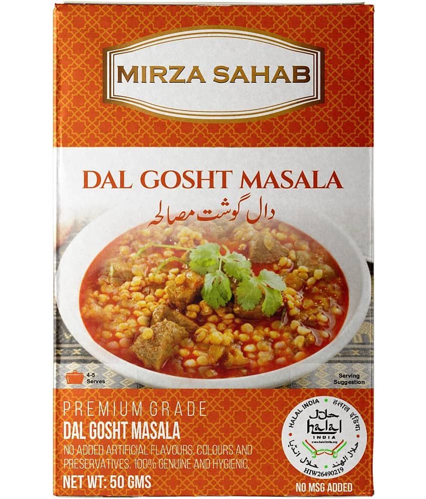 Mirza Sahab Dal Gosht Masala Instant Mix 50 gm Pack of 4