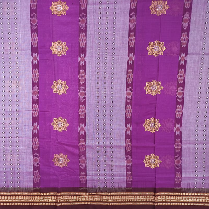 Bomkai Cotton Ikat Saree