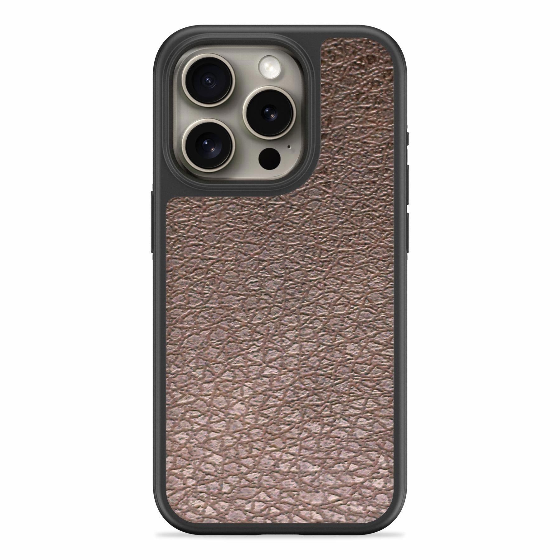Brown Leather Mobile Bumper Cover