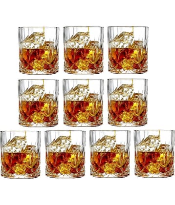 Afast Whisky  Glasses Set,  200 ML - (Pack Of 10)