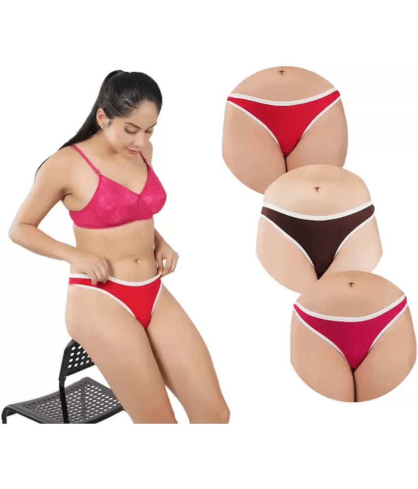 Bebron Cotton Lycra Hipster ( Multicolor4 , Pack of 3 )