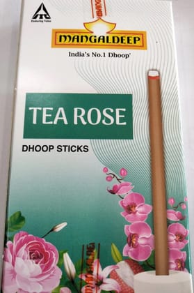 MANGAL DEEP TEA ROSE DHOOP STICKS 9gm