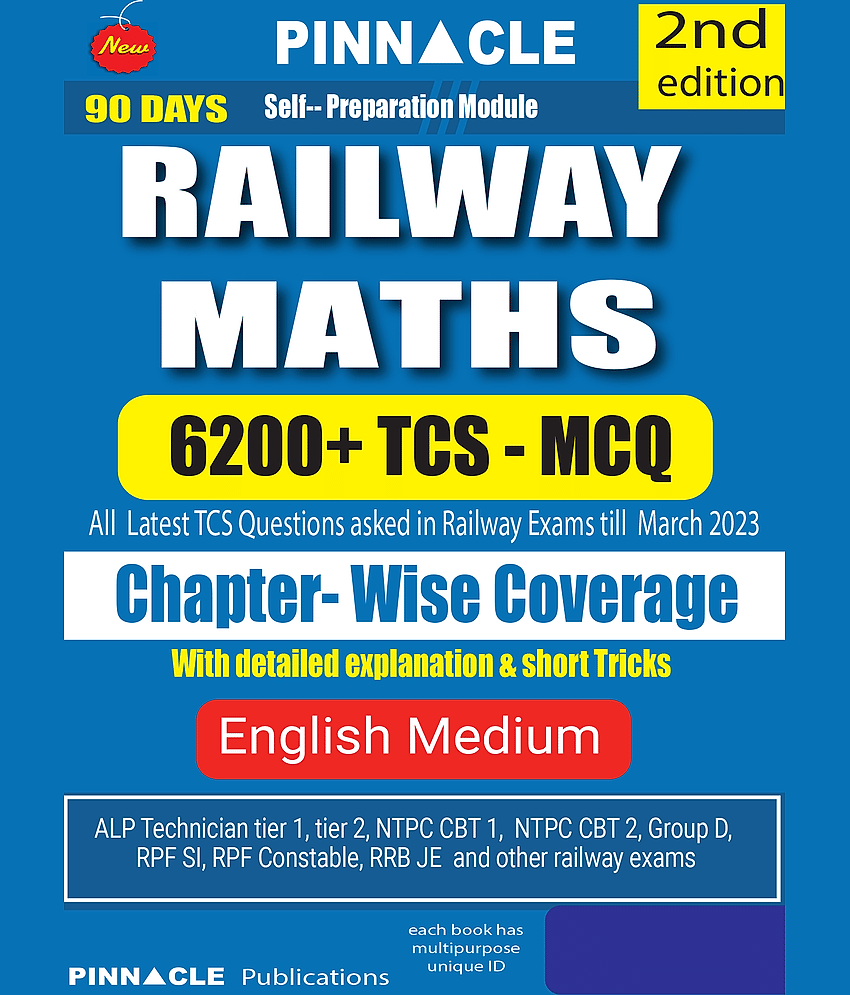 Railway Maths 6200 TCS MCQ chapter-wise with detailed explanation and short tricks english medium