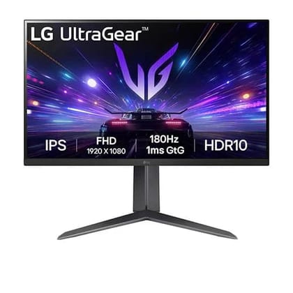 LG 27GS65F-B 27 Inch Ultragear IPS Full HD Gaming Monitor (1920 X 1080), AMD FreeSync Compatible, DisplayPort, HDMI, HP Out, Tilt/Height/Pivot Adjustments, Black 