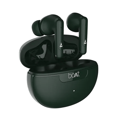 boAt Airdopes 161 ANC | Wireless Earbuds with Active Noise Cancellation up to 32dB, ENx™ Technology, ASAP™ Charge Green