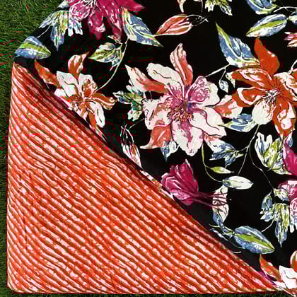 Pure cotton top and bottom set (2.5 mtr top, 2.5 mtr bottom)-As shown in picture / 2.5 mtr each / Pure cotton