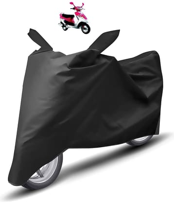 Caronix Bike Body Cover for TVS Scooty Pep Plus ( Pack of 1 ) , Black