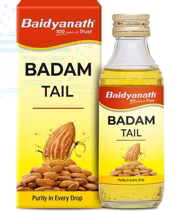 Baidyanath Badam Tail - 100Ml | Rich In Vitamin-E For Healthy Hair & Skin Hair Oil