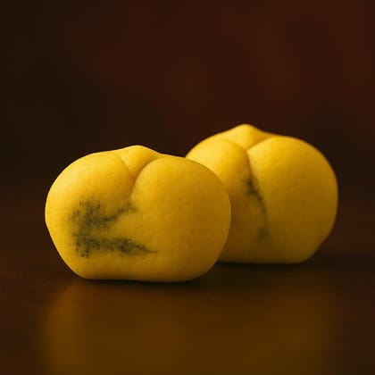 BANGLARMISTI Kesar Talsas Sandesh-bengali sweets, saffron flavour mouthwatering delicious Korapak sweets, 10 Pcs Pack