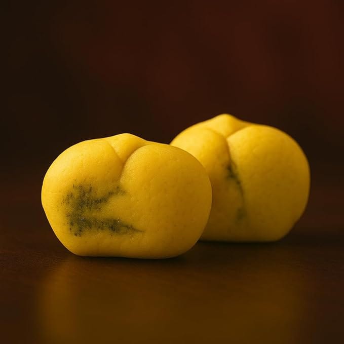 BANGLARMISTI Kesar Talsas Sandesh-bengali sweets, saffron flavour mouthwatering delicious Korapak sweets, 10 Pcs Pack