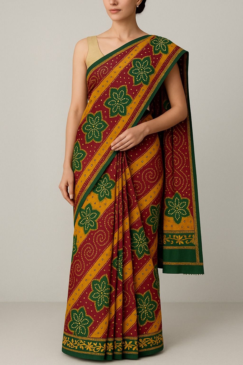 Cotton fancy Sarees