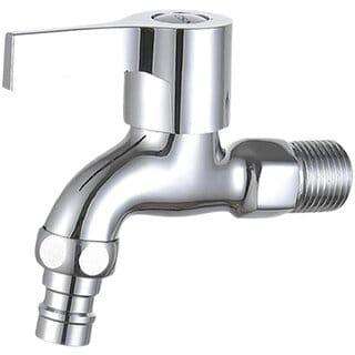 Washing Machine Faucet Laundry Faucet Water Tap for Outdoor Laundry Bathroom Alloy PP Core