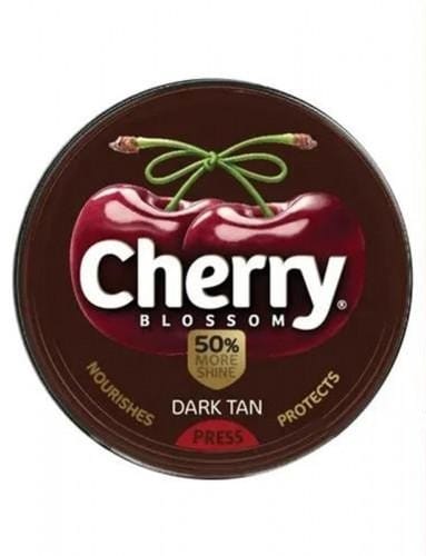 Cherry Shoe Polish Blossom Dark Tan Brown 15g
