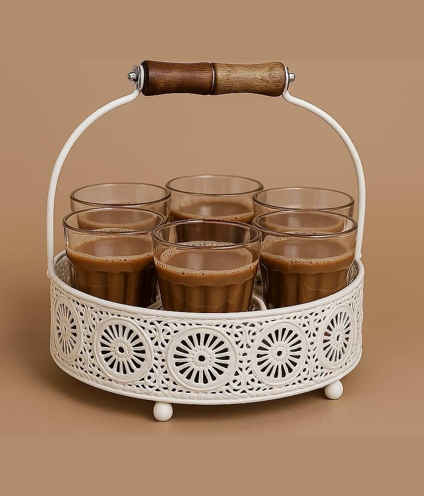 Roots & shoots Solid Glass Tea Set 150 ml ( Pack of 1 )