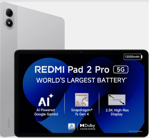 Redmi Pad 2 Pro 5G Quick Silver 8 GB + 128 GB