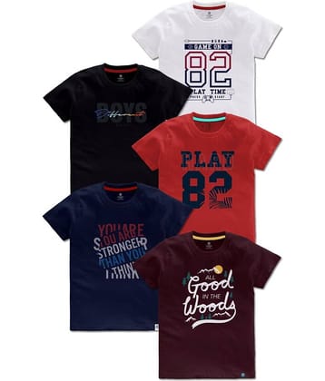 CODEZ Pack of 1 Boys Cotton T-Shirt ( Multicolor )