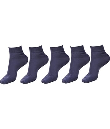 Dollar - Navy Cotton Boy's Ankle Length Socks ( Pack of 5 )