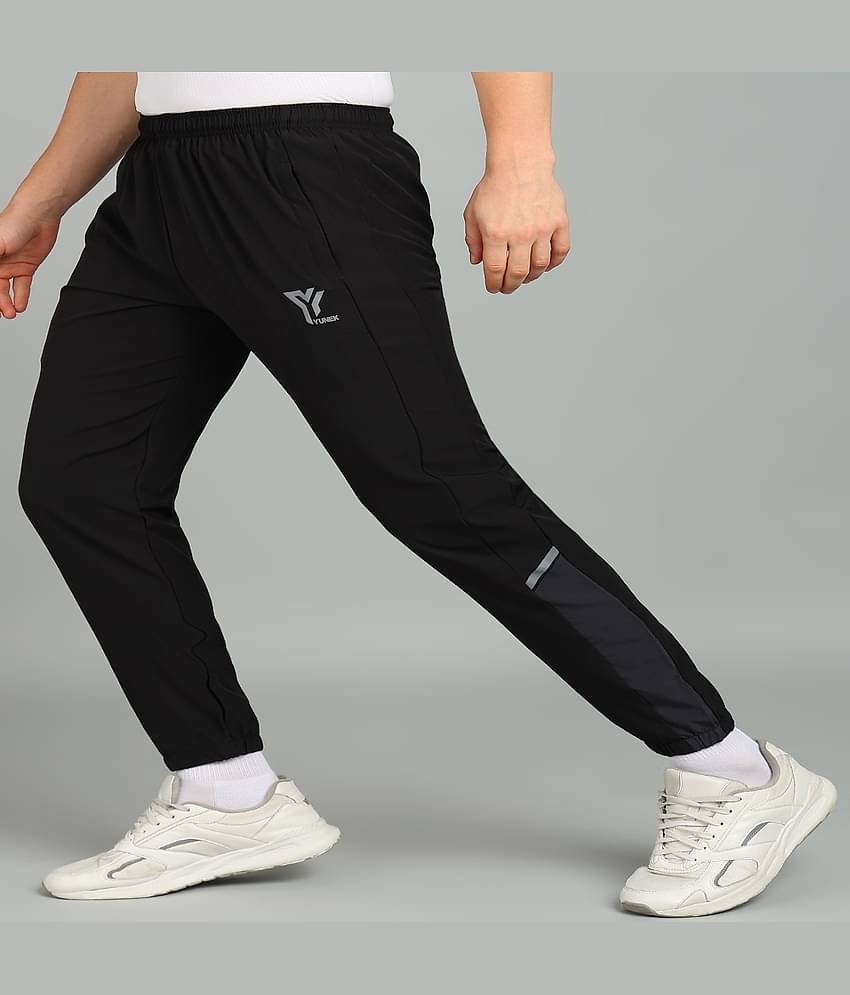 YUNEK Black Polyester Men's Trackpants ( Pack of 1 )