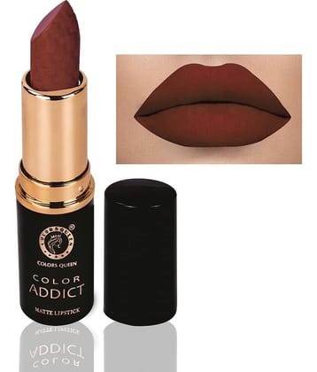 Colors Queen Color Addict Long Lasting Matte Lipstick (Shade - 02)