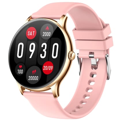 Fire-Boltt Phoenix Round Smart Watch 1.38″ HD Display with Bluetooth Calling, SpO2 & Heart Rate Monitor, 120+ Sports Modes, IP67 Waterproof, Fitness Tracker Smartwatch for Men & Women - Pink Fire-Boltt Phoenix Round Smart Watch 1.38″ HD Display with Blue