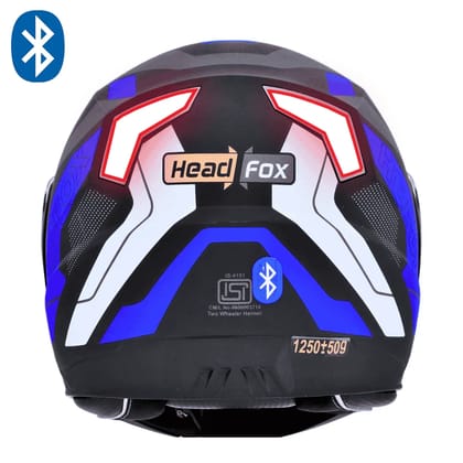 N2 Air Road Matt Blue Smart Bluetooth Flip-up Double Visor Helmet M-58