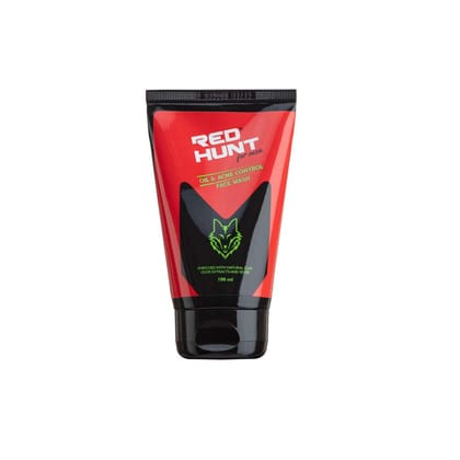 RED HUNT Acne & Oil Control Face Wash, Red, 100 ml