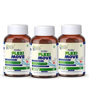 Fytika Flexi Move| Glucosamine, Rosehip Powder extract- (Pack of 3)