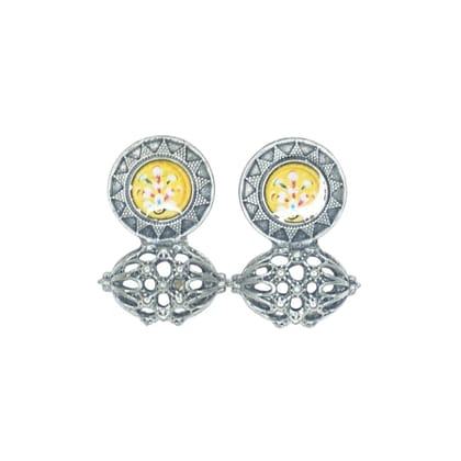 Oxidised Brass Drop Danglers