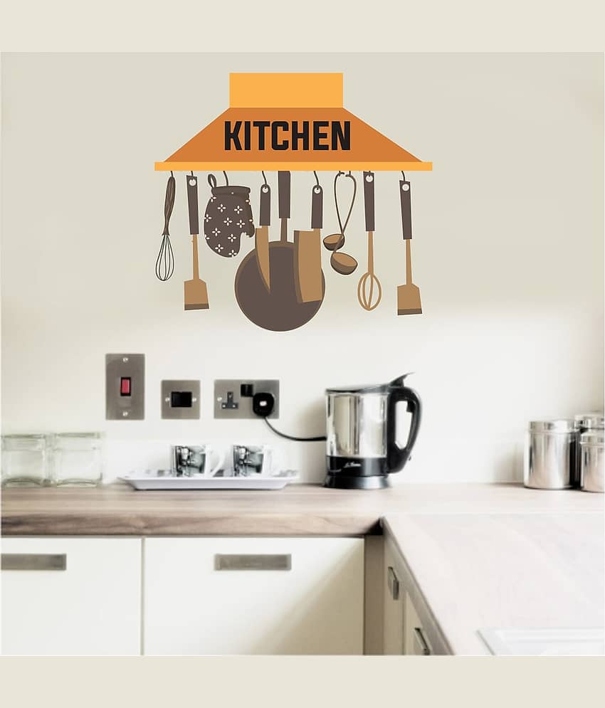 Sticker Studio Kitchen Chimney Foods & Beverages Sticker ( 46 x 58 cms )