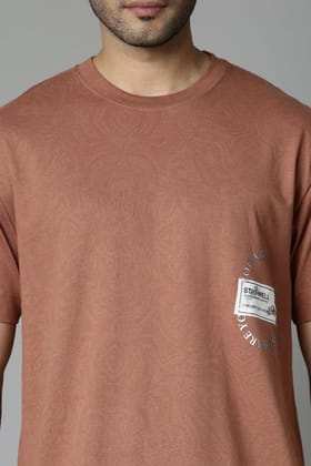 Hot-Brown Dank Oversized-M/एम