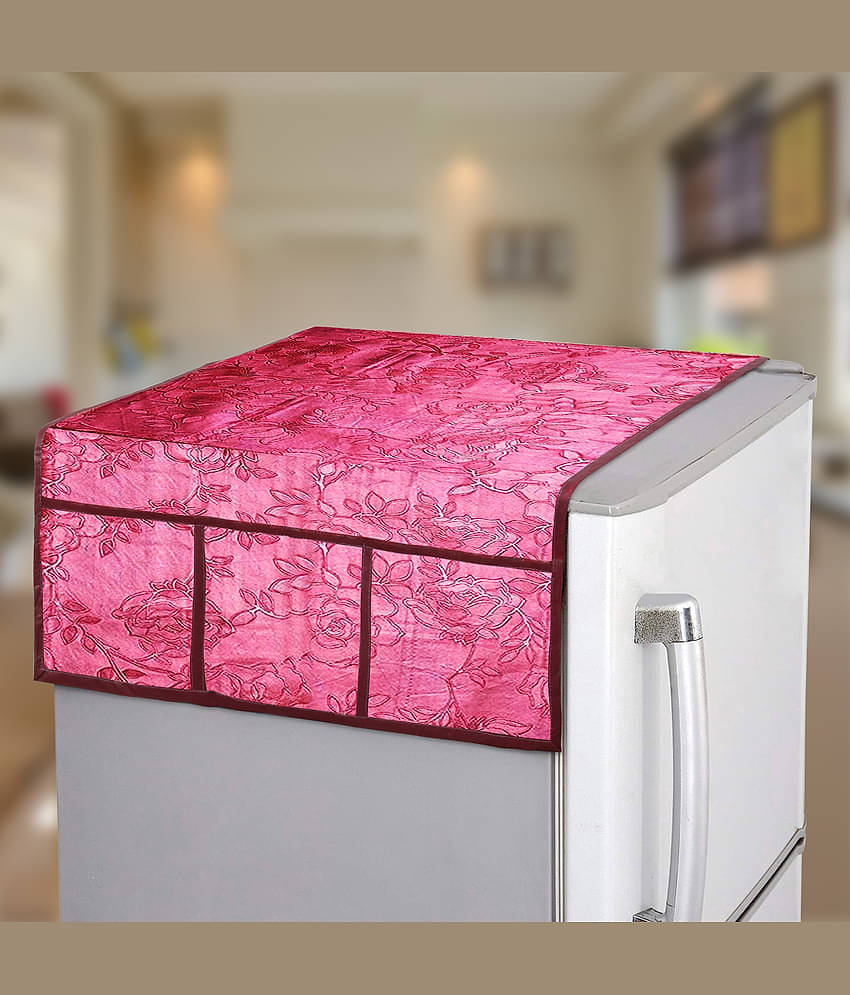E-Retailer Single PVC Red Fridge Top Cover