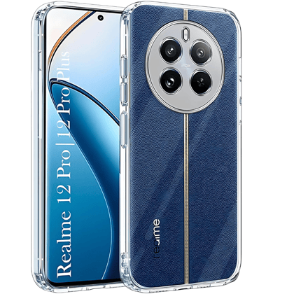SilicaClear Transparent Silicone Case for Realme 12 Pro