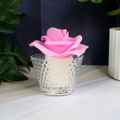 LED Rose Flower Decorative Flameless Tealight Candles (6 Pcs or Set)
