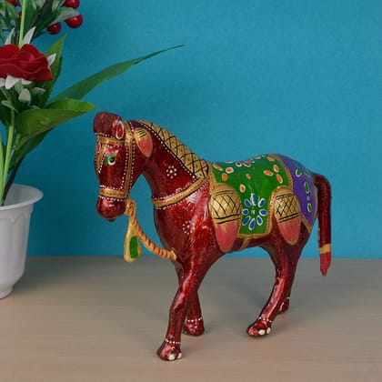 DreamKraft 6 Inch Paper Mache Horse Showpiece Idol for Home Decor and Gift Purpose DreamKraft 6 Inch Paper Mache Horse Showpiece Idol for Home Decor and Gift Purpose